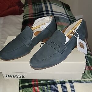 Geox Blue Loafers Sleek Slip-Ons